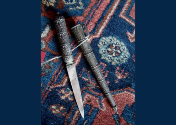 Ozdobny nóż turkmeński