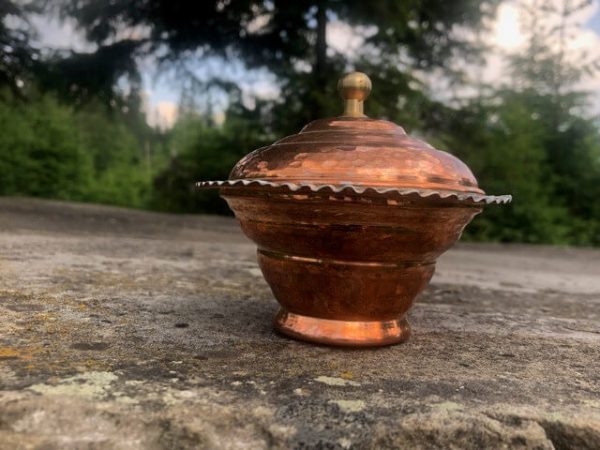 Cukiernica miedziana, kuta ręcznie Iran