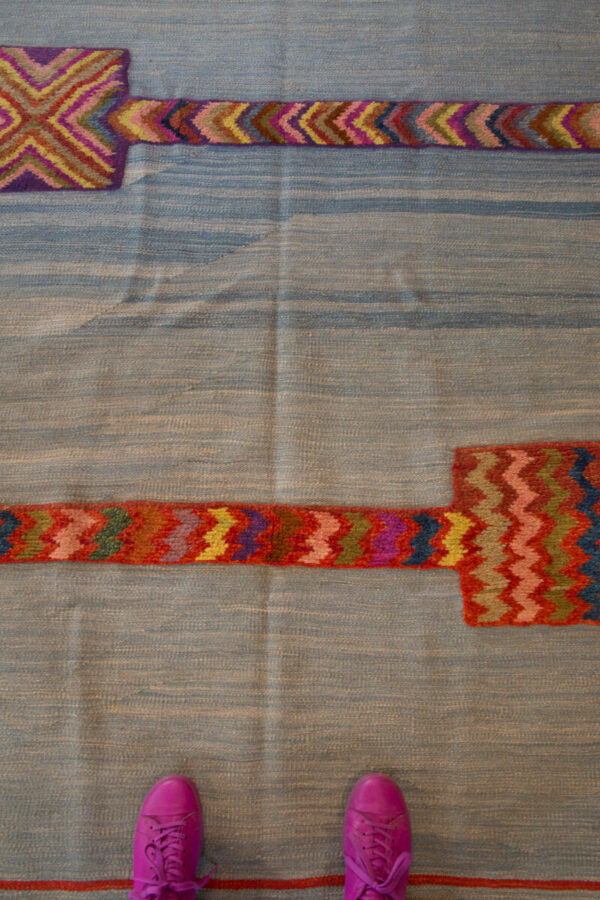 "Bachtiari" - kilim - o - dywan tkany ręcznie, farbowany naturalnymi barwnikami