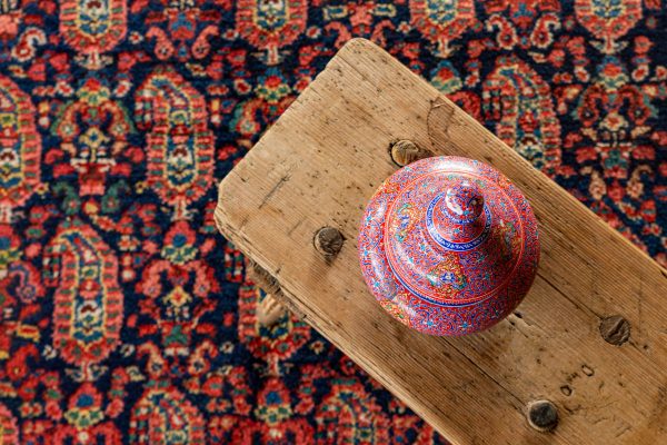 Galeria Persja: Dywan z Hamadan, rękodzieło z Iranu, Styl vintage boho. Rękodzieło z Azji Centralnej.