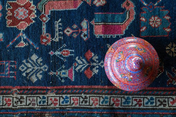 Galeria Persja: Kilim z prowincji Kurdystan, rękodzieło z Iranu, Styl vintage boho. Rękodzieło z Azji Centralnej.