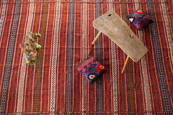 Galeria Persja: Kilim Torbat, rękodzieło z Iranu, Styl vintage boho. Rękodzieło z Azji Centralnej.