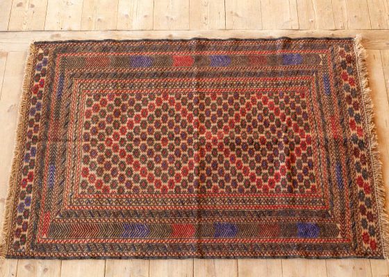Galeria Persja: Kilim Torbat z Chorasanu, rękodzieło z Iranu, Styl vintage boho. Rękodzieło z Azji Centralnej.