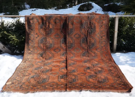 "Afgan" ręcznie wiązany kobierzec z końca XIX wieku - Galeria Persja