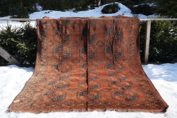 "Afgan" ręcznie wiązany kobierzec z końca XIX wieku - Galeria Persja