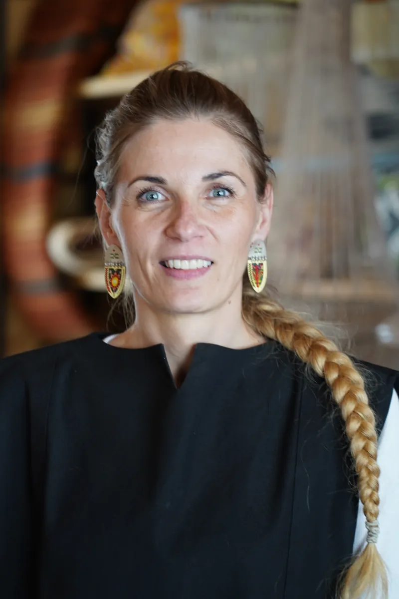 Srebrne kolczyki haftowane ręcznie, Teheran, Iran - Galeria Persja