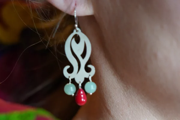 Kolczyki wykonane ręcznie, srebro, Teheran, Iran - Galeria Persja