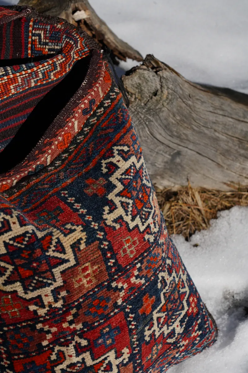 Chordżin kurdyjski - sakwy podróżne tkane ręcznie techniką dywanową i kilimową